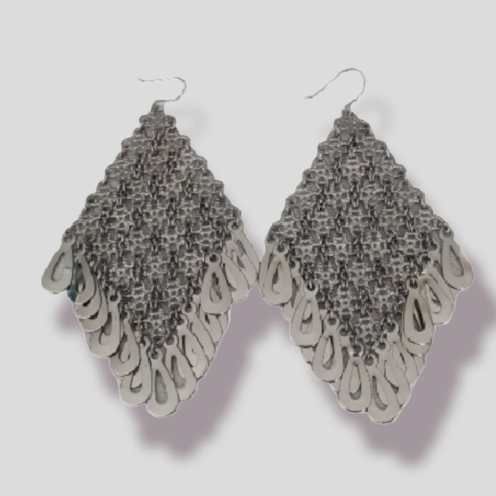 Silver earrings